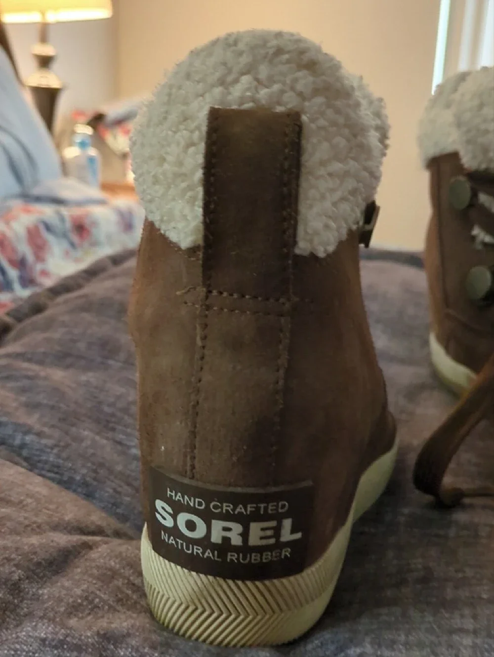 Sorel Brown Winter Boots with Faux Fur Lining